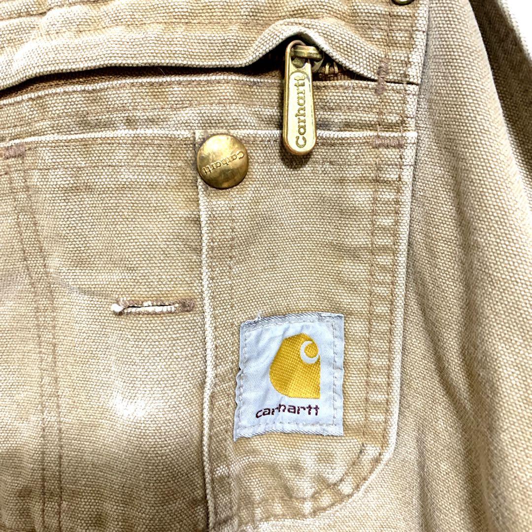 カーハート　ダブルニー　ダックオーバーオール　裏キルティング　54×32