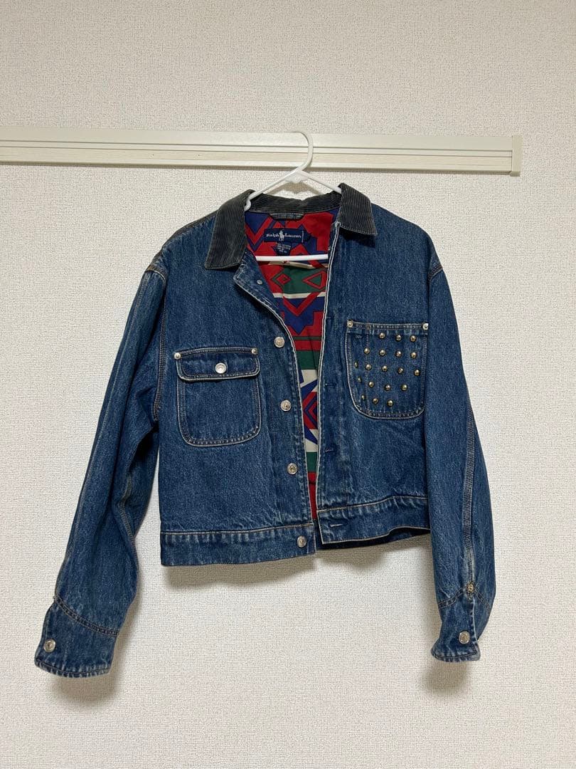 Ralph Lauren スタッズ付きデニムジャケット M