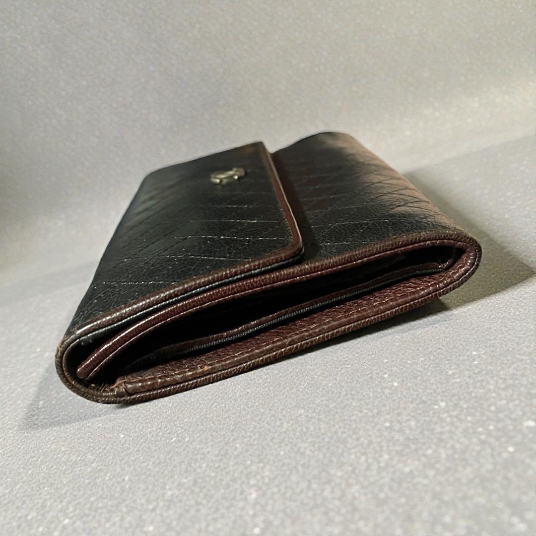 CHANEL シャネル 長財布 ビコローレ フラップウォレット ブラック