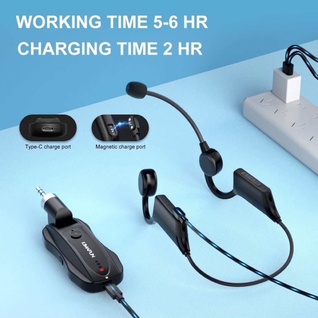 ワイヤレス完全防水マイク フィットネスに最適！ 防水＆防塵