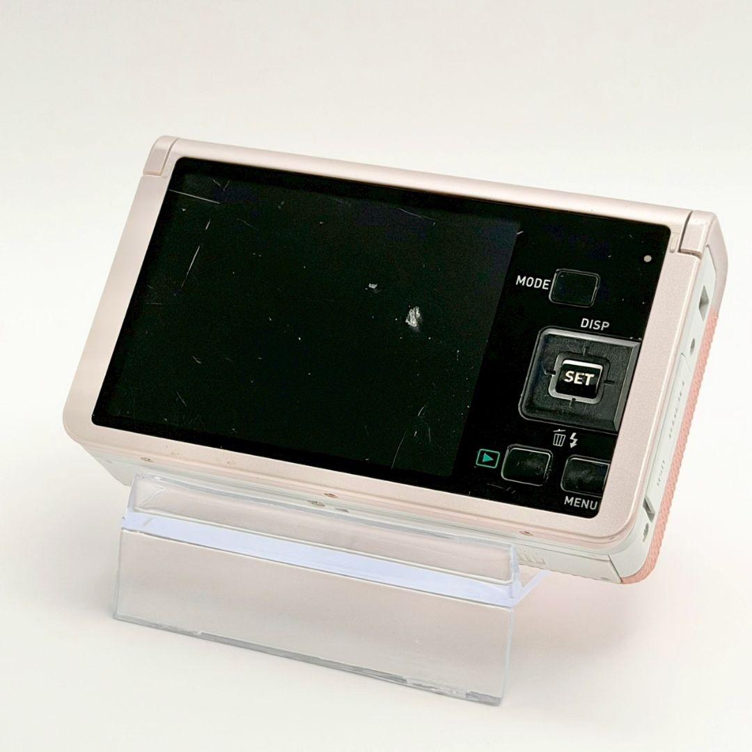 【人気カラー】CASIO EX-ZR60 動作OK ピンク デジカメ 113-7