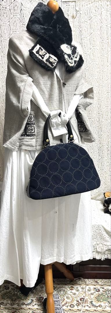 51206A ミナペルホネンハンドメイドブガッティ　 LLサイズ