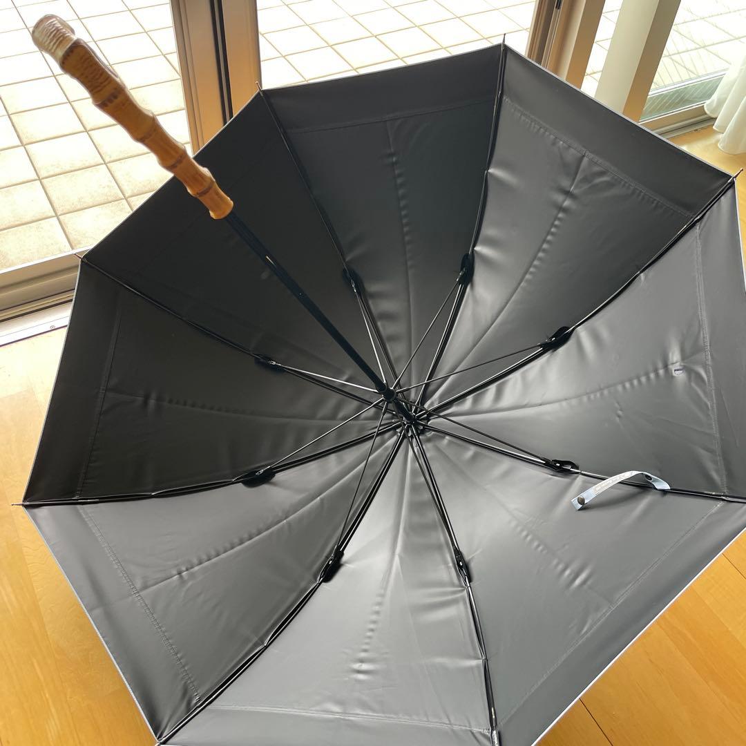 サンバリア100 日傘 ネイビーコンビ M 長傘