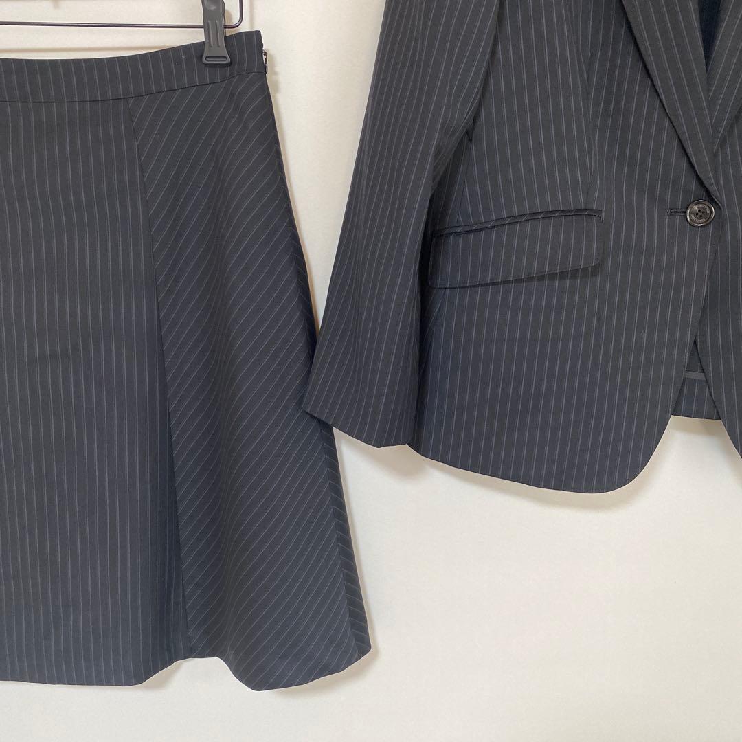 クミキョク 組曲 スカートスーツ 上6下5 W76 3点セット 濃紺 春秋DMW