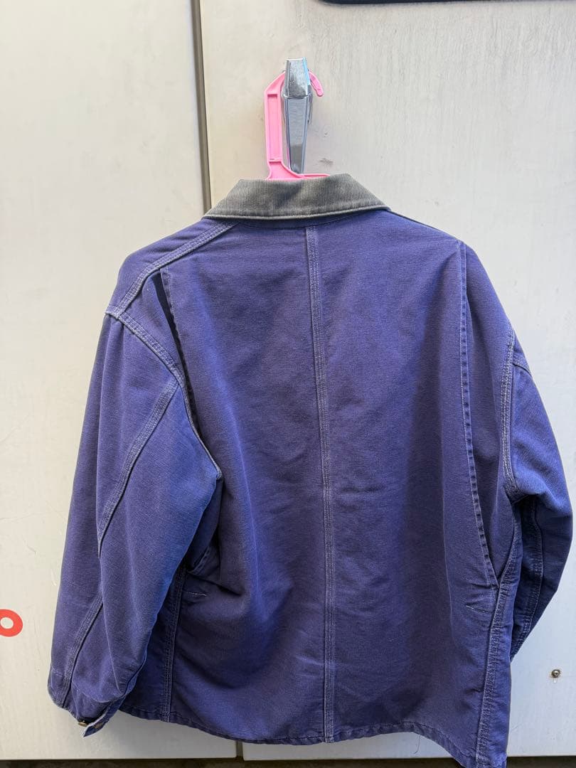 超スペシャル 80s カーハート チョアコート 44 ネイビー　フェード　茄子紺