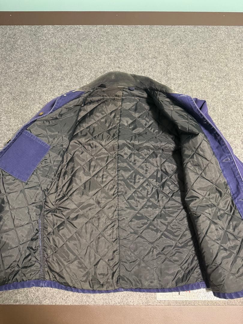 超スペシャル 80s カーハート チョアコート 44 ネイビー　フェード　茄子紺