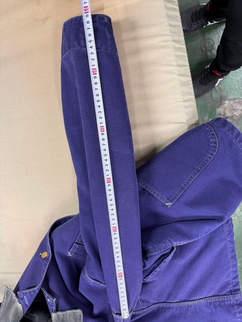 超スペシャル 80s カーハート チョアコート 44 ネイビー　フェード　茄子紺