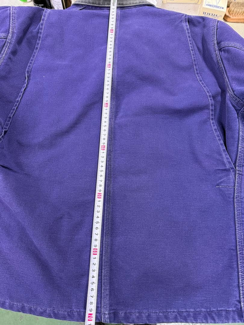 超スペシャル 80s カーハート チョアコート 44 ネイビー　フェード　茄子紺