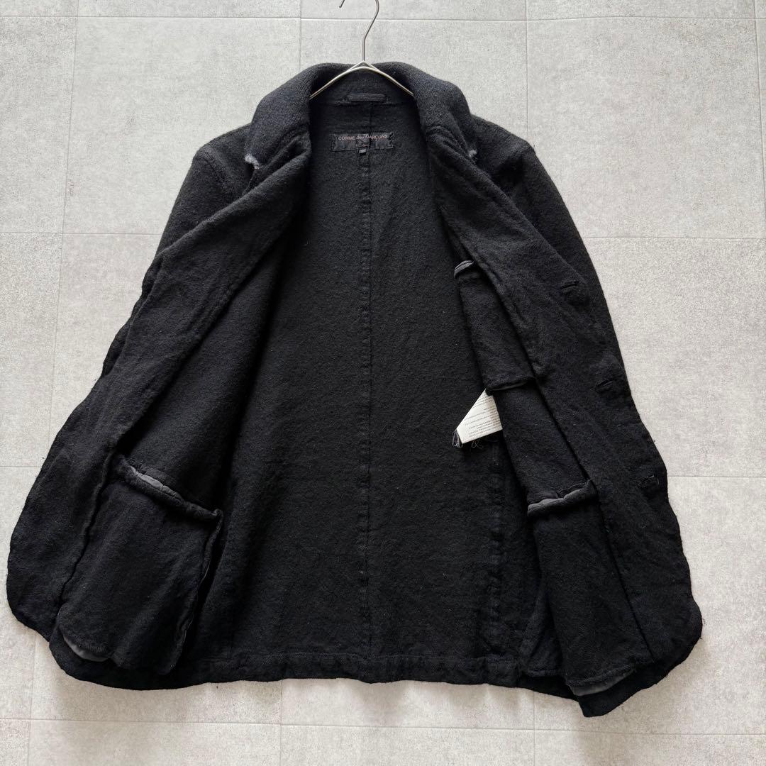 コムデギャルソンオム　田中オム　ウール縮絨　ジャケット　黒　AD2002