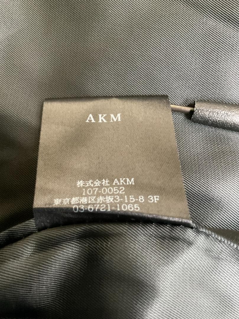 【未使用】AKM アンゴララップフード付コート 定価20万円　サイズL