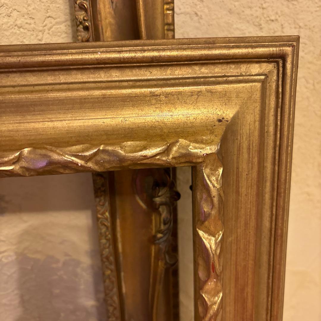 二枚セット　大きめ　額縁　フレーム　アンティーク