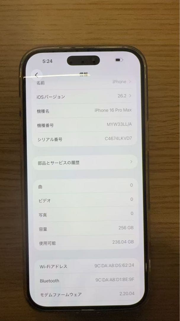 特別仕様 海外版iPhone 16 Pro Max 256GB,美品