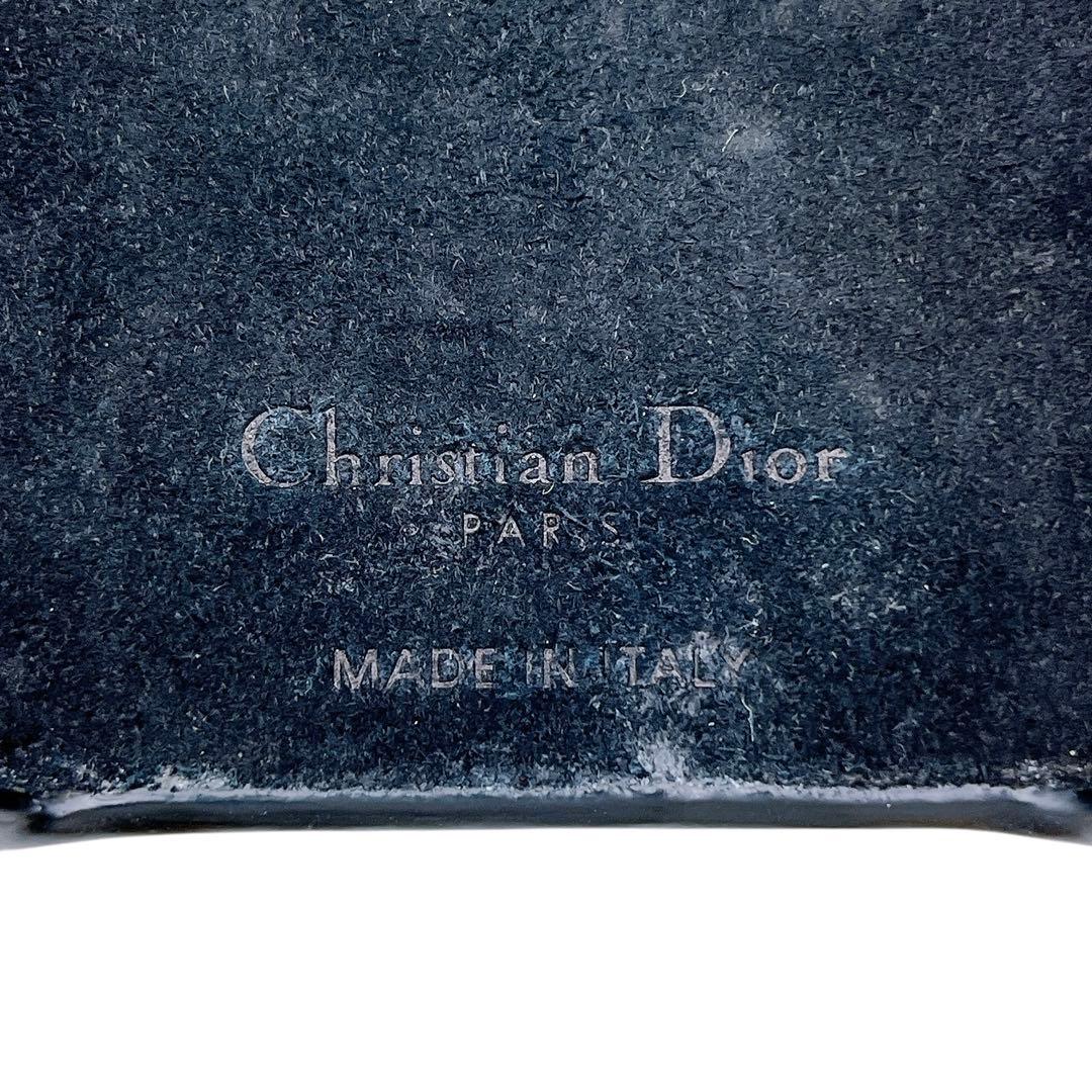 美品 ディオール カナージュ 14 Pro iPhoneケース チェーン 黒 金