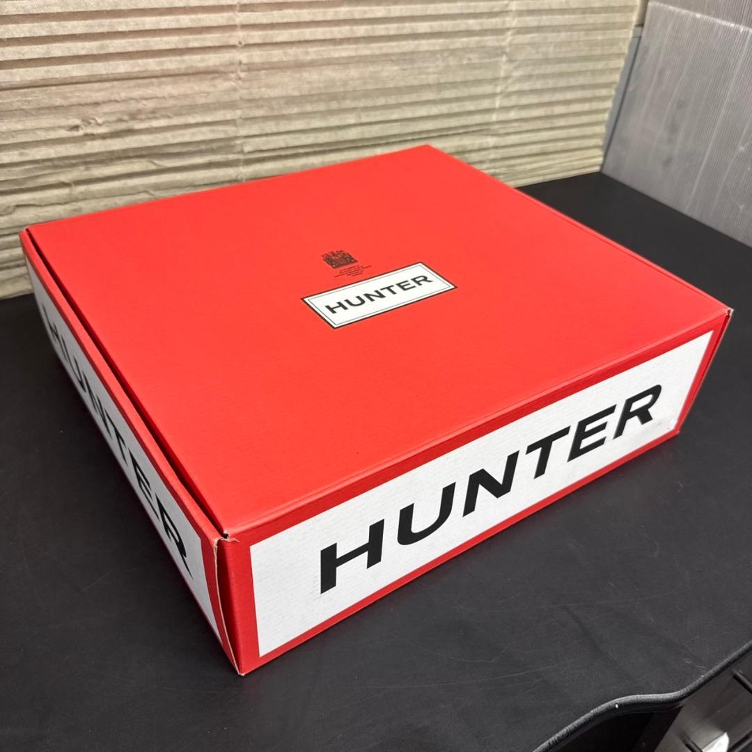 ☆未使用　HUNTER　レインブーツ　ショート バック アジャスタブル　UK6