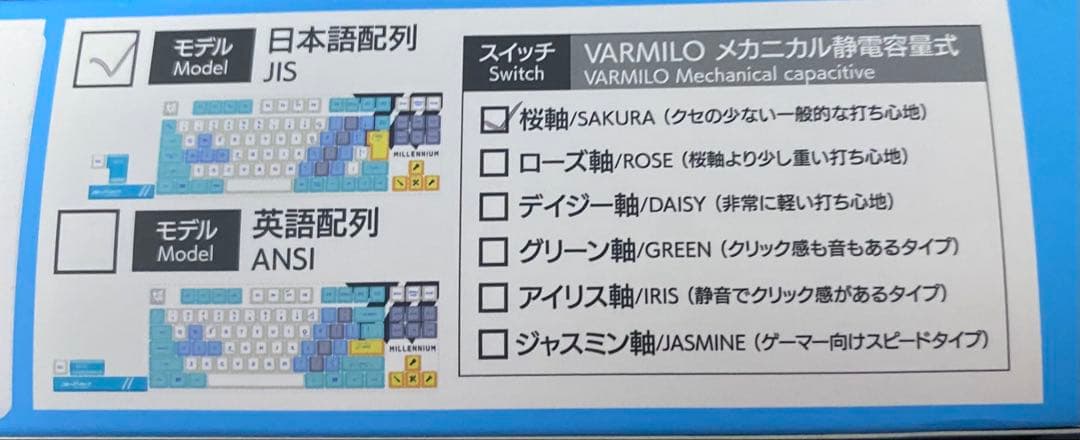 ふもコレ×ブルーアーカイブ キーボード　ミレニアムサイエンススクール