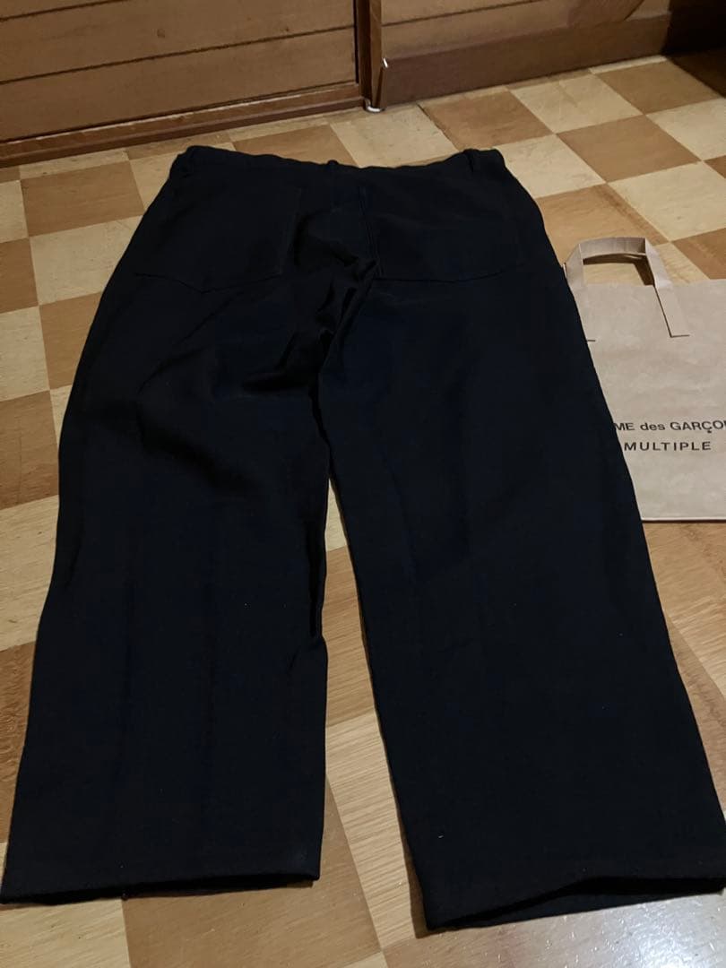 23S/S コムデギャルソンシャツ ポリ縮絨パッチワークパンツ ネイビー 濃紺