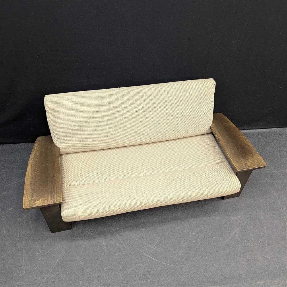 イバタインテリア　2人掛けソファ　ラブソファ　2P　マガジンラック付き