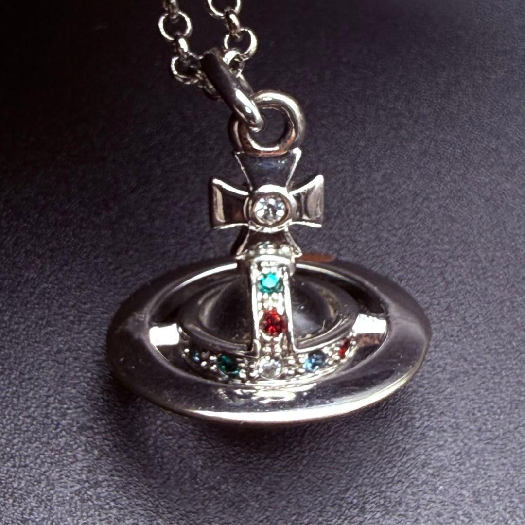 Vivienne Westwood オーブ　ネックレス シルバー　ラインストーン