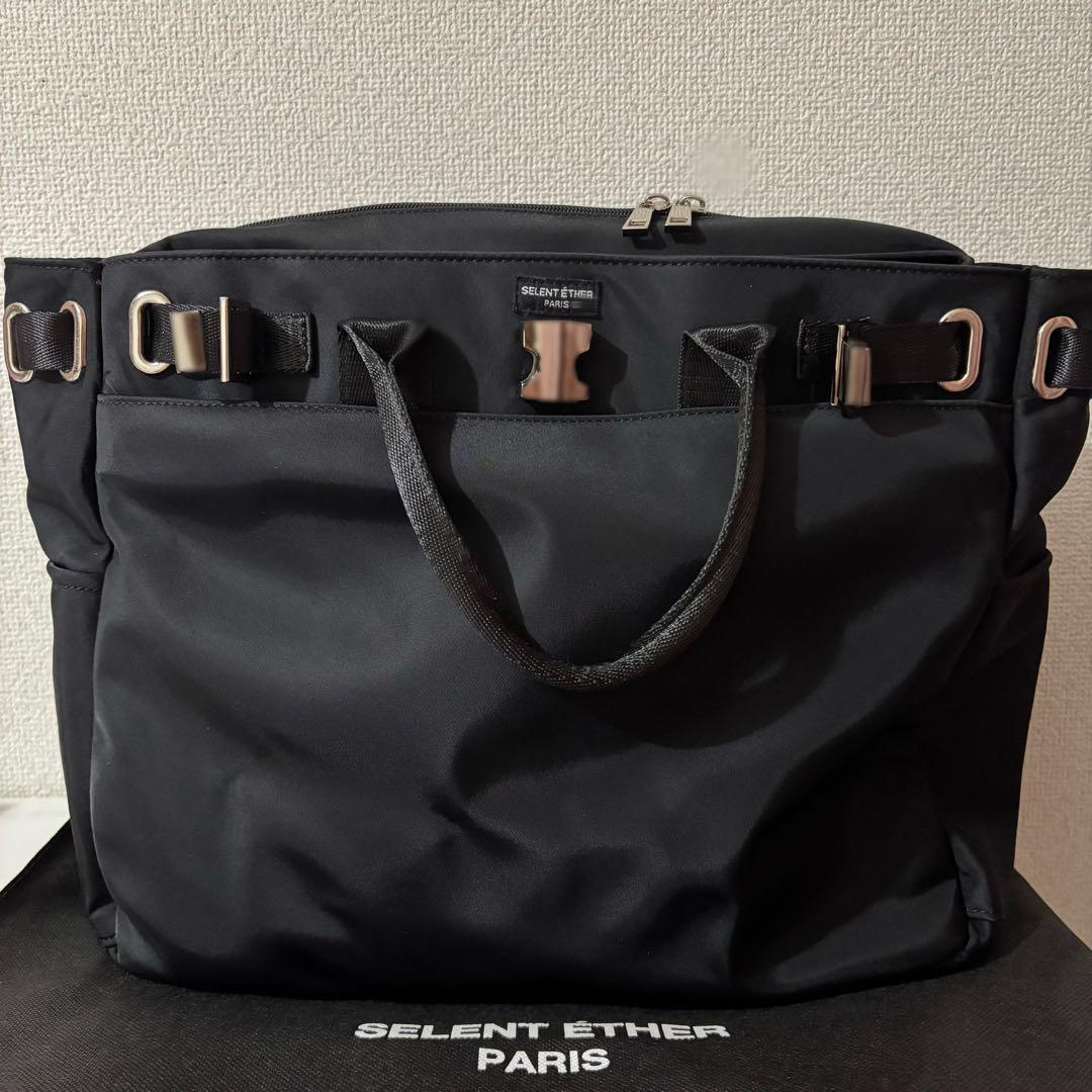 SELENT ETHER ビジネスバック トートバッグ ブラック 黒 ナイロン