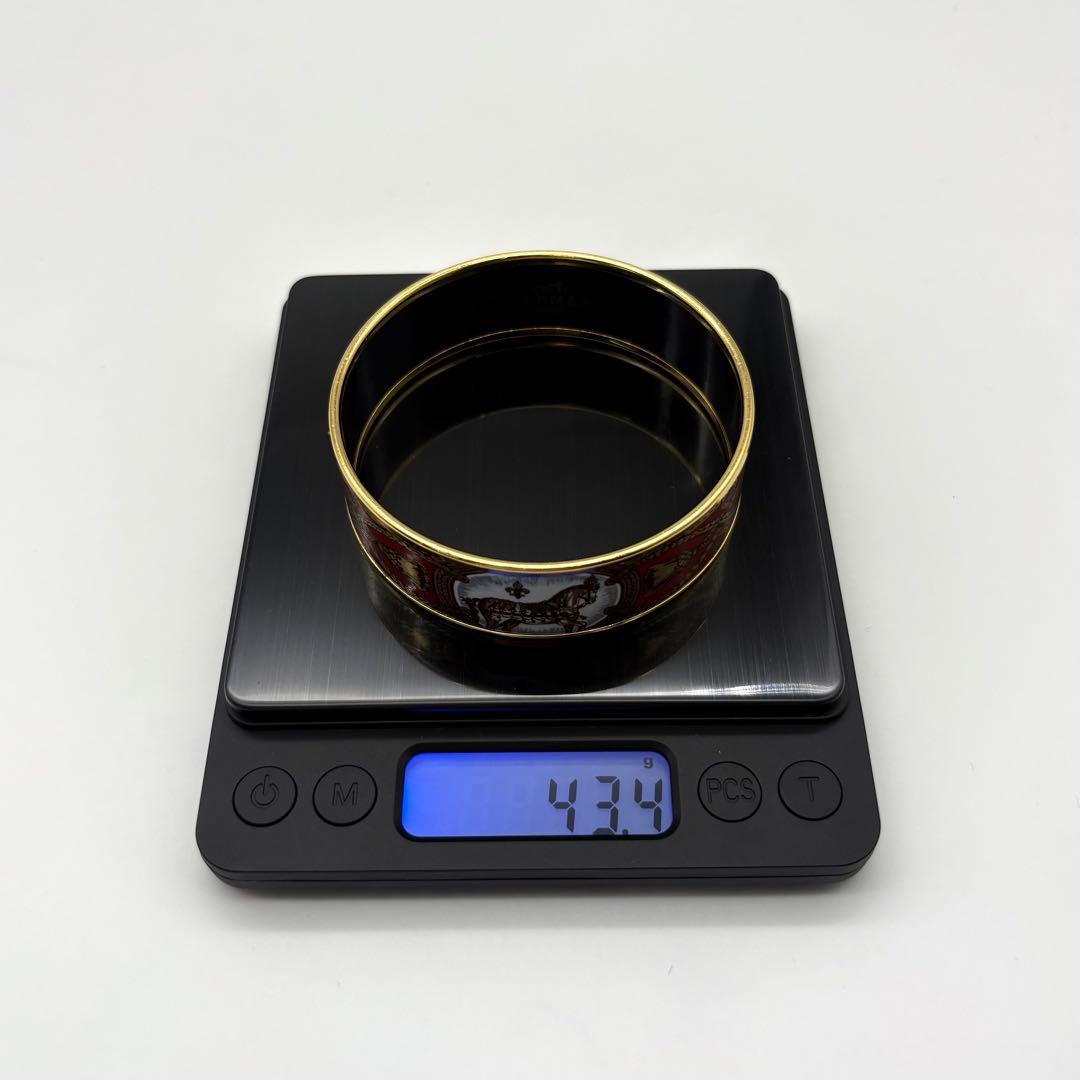 HERMES エルメス バングル ブレスレット エマイユGM 七宝焼 ホース 馬