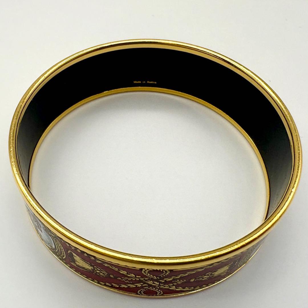 HERMES エルメス バングル ブレスレット エマイユGM 七宝焼 ホース 馬