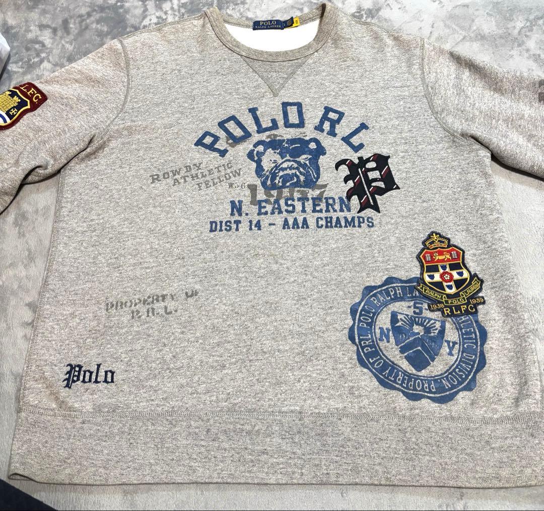 ワッペンクルーネックスウェット