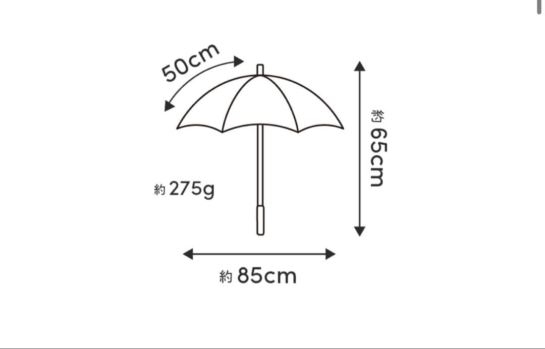 新品未使用　サンバリア100 折りたたみ日傘 ２段折 / moku
