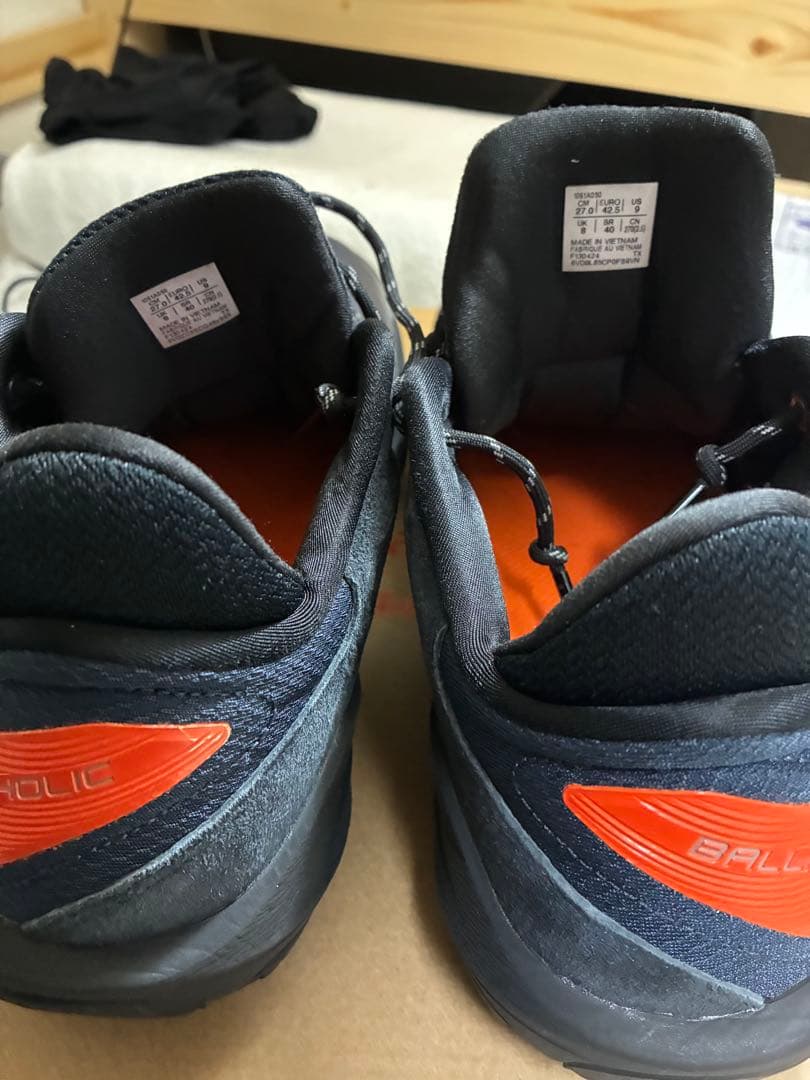 ボーラホリック　アシックス　NOVA SURGE LOW ミッドナイト　27cm