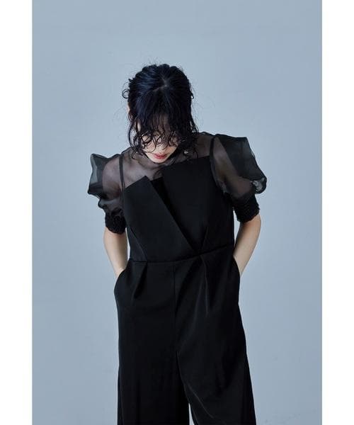 美品 niana ニアナ オールインワン パンツドレス SHORT（М）結婚式