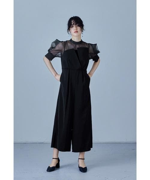 美品 niana ニアナ オールインワン パンツドレス SHORT（М）結婚式