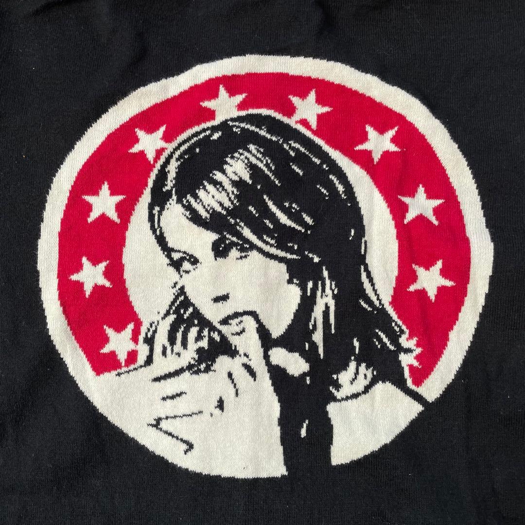 HYSTERIC GLAMOUR フルジップ ニット パーカー ヒスガール