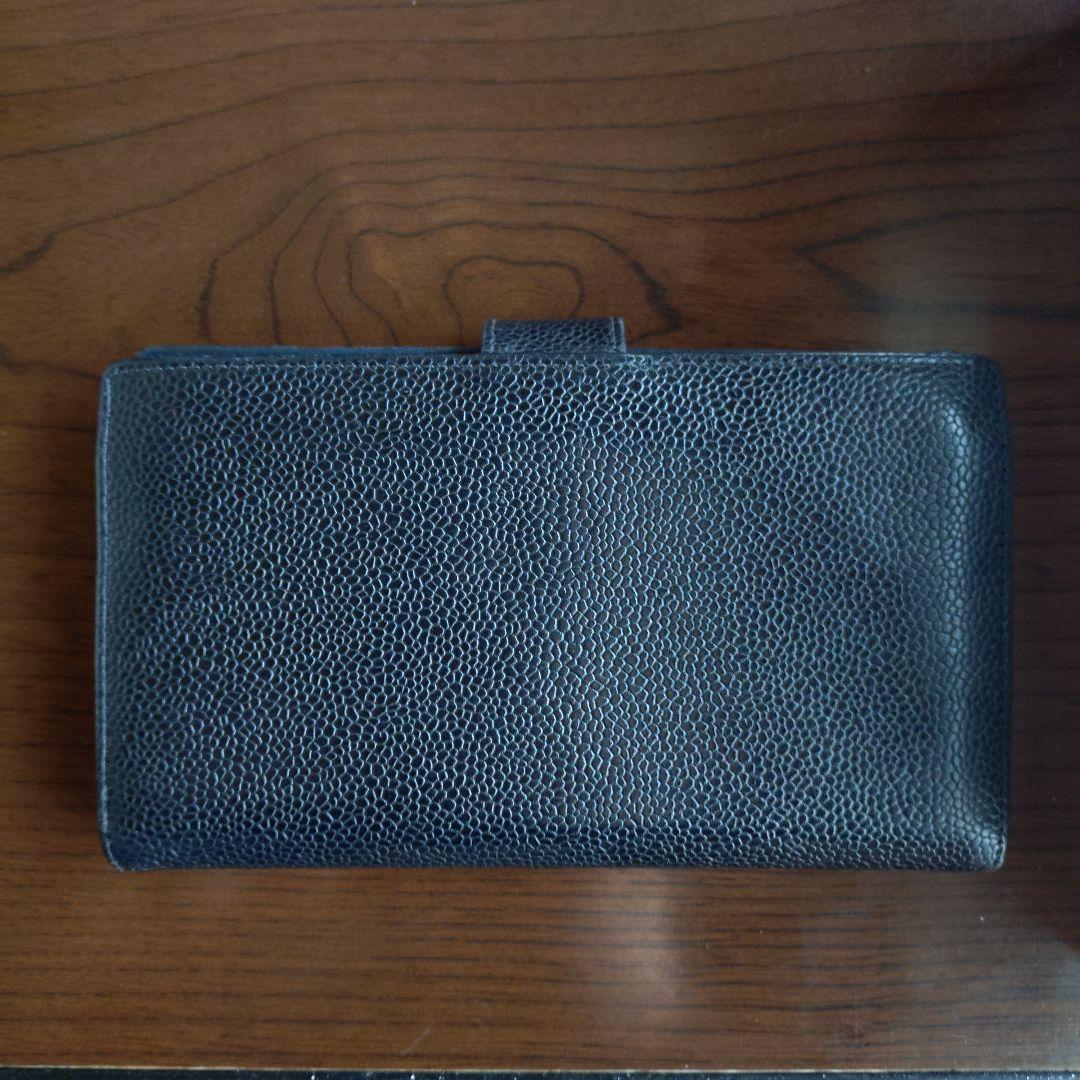 CHANEL(シャネル）長財布　ブラックレザー