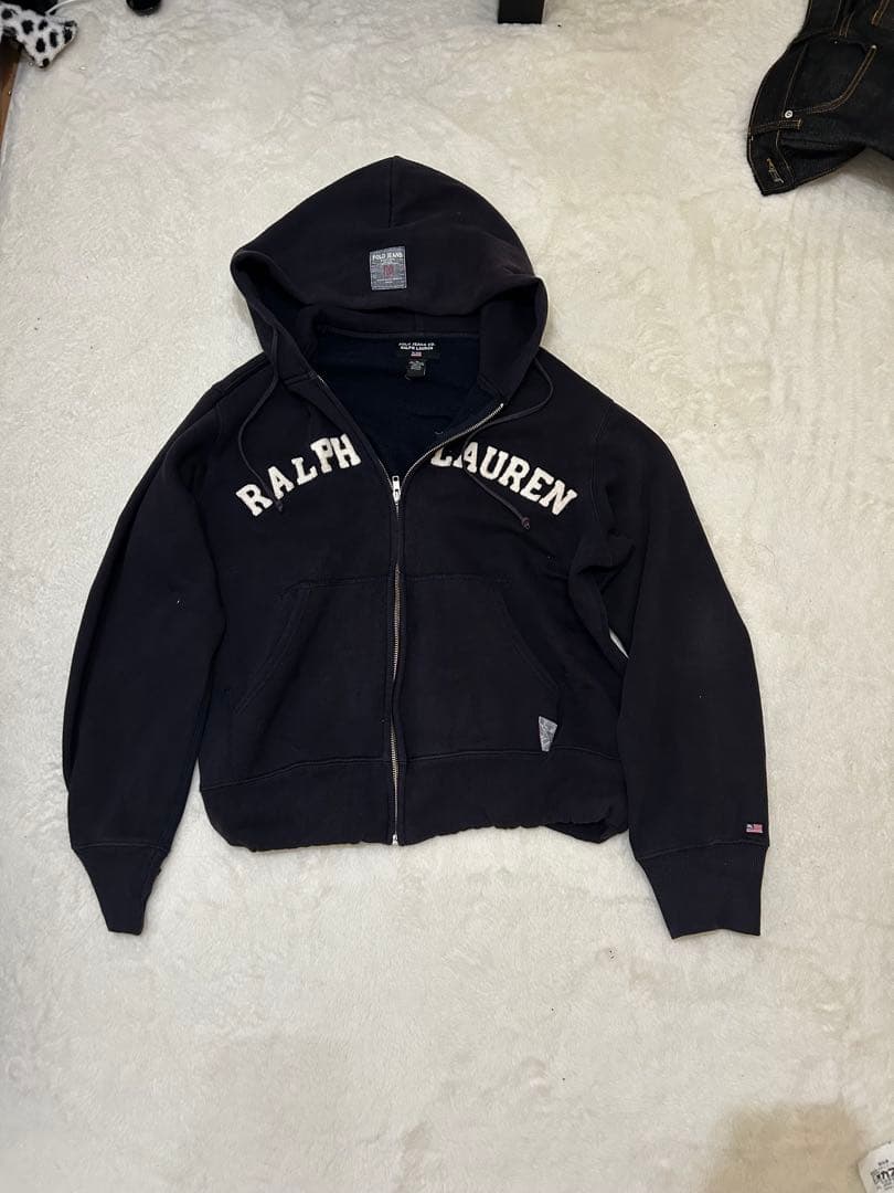 Ralph Lauren ジップパーカー ドローコード付き