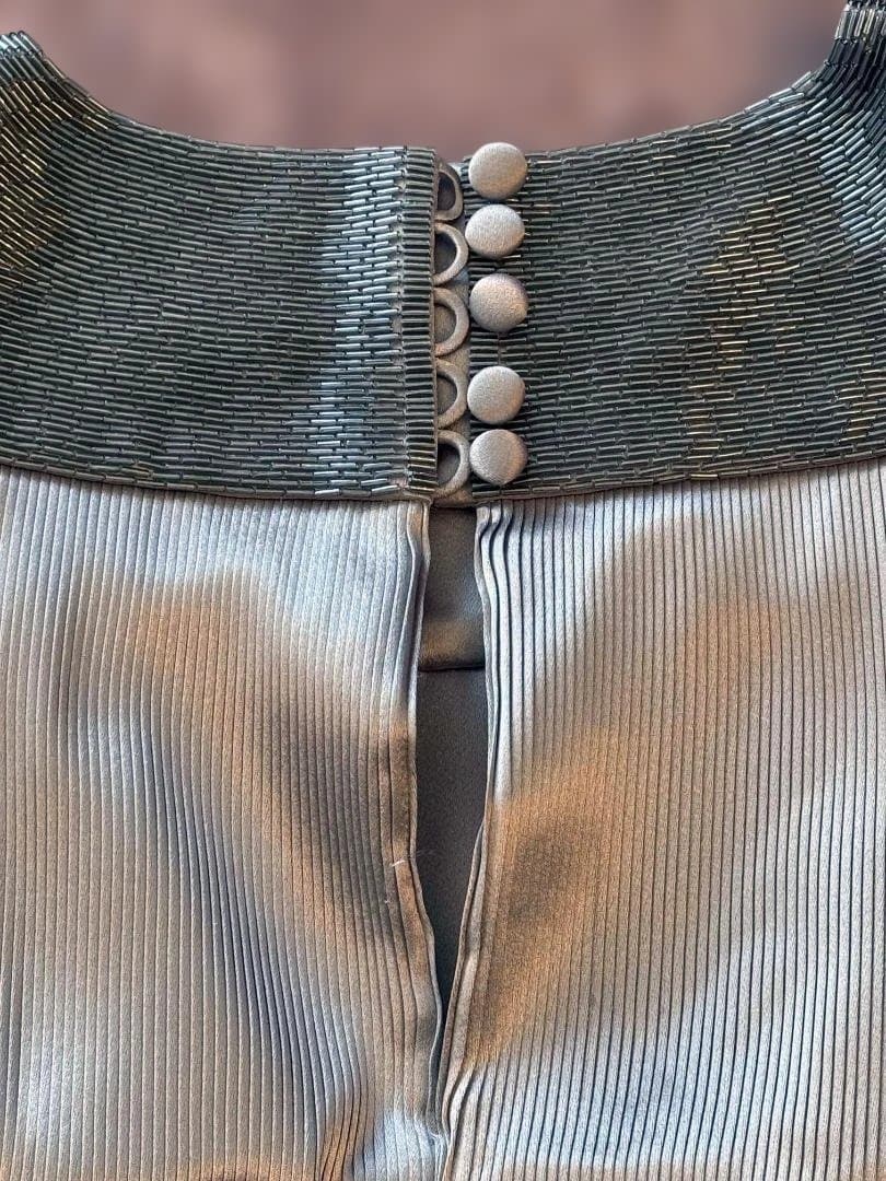 ダイアナ妃 シルバーロングドレス 英国王室御用達 GNYUKI TORIMARU