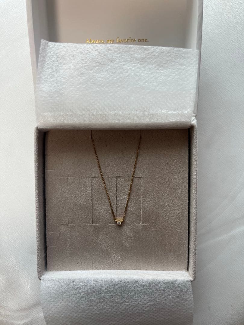 ete ダイヤモンド ネックレス レイヤー　一粒ダイヤ