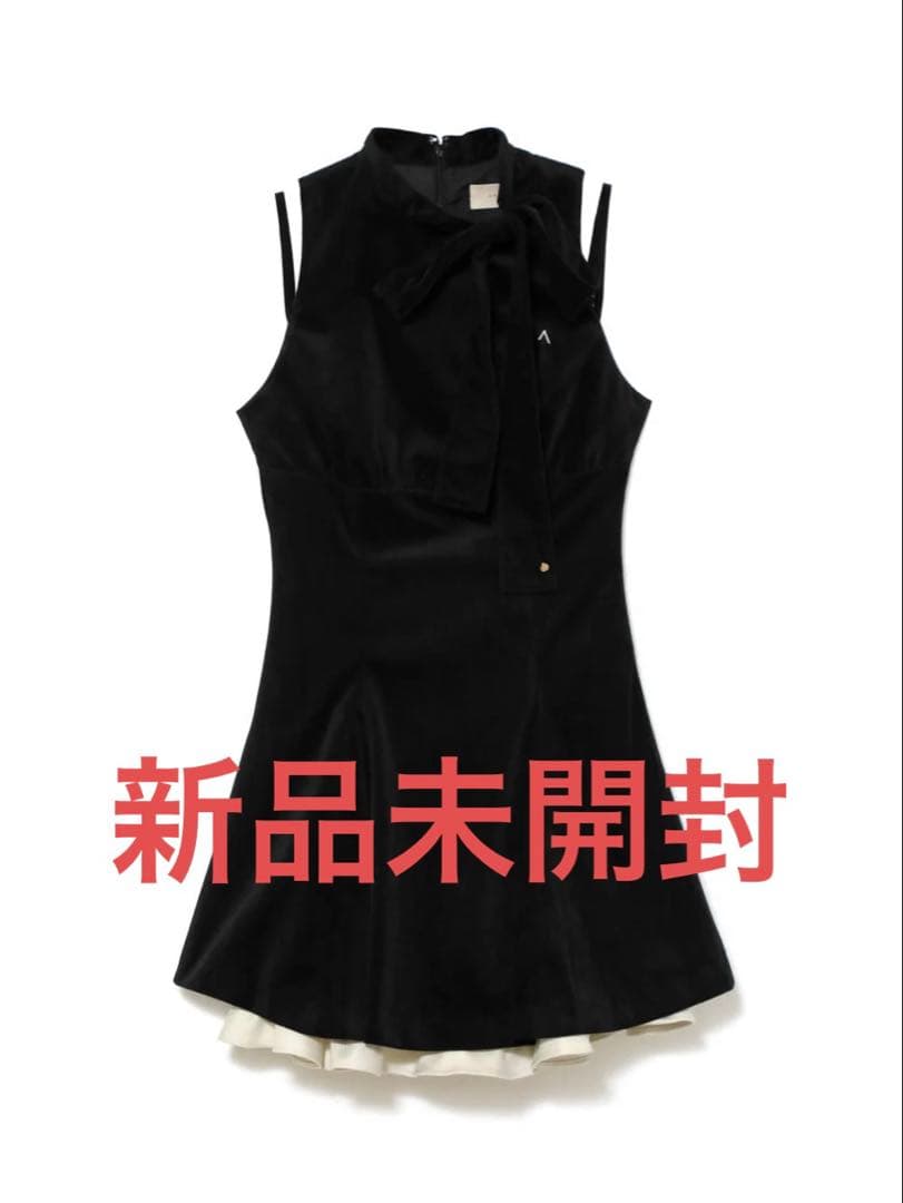 ワンピース andmary Daisy velour mini dress