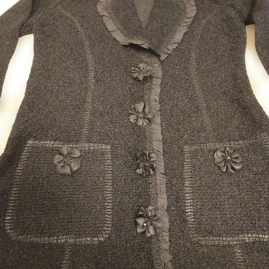 ノコオーノ　ジャケット フラワーモチーフ付き