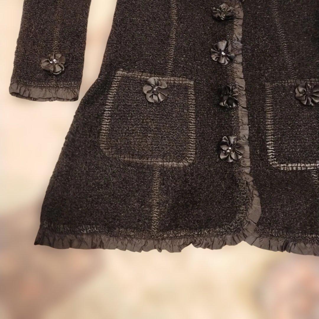 ノコオーノ　ジャケット フラワーモチーフ付き