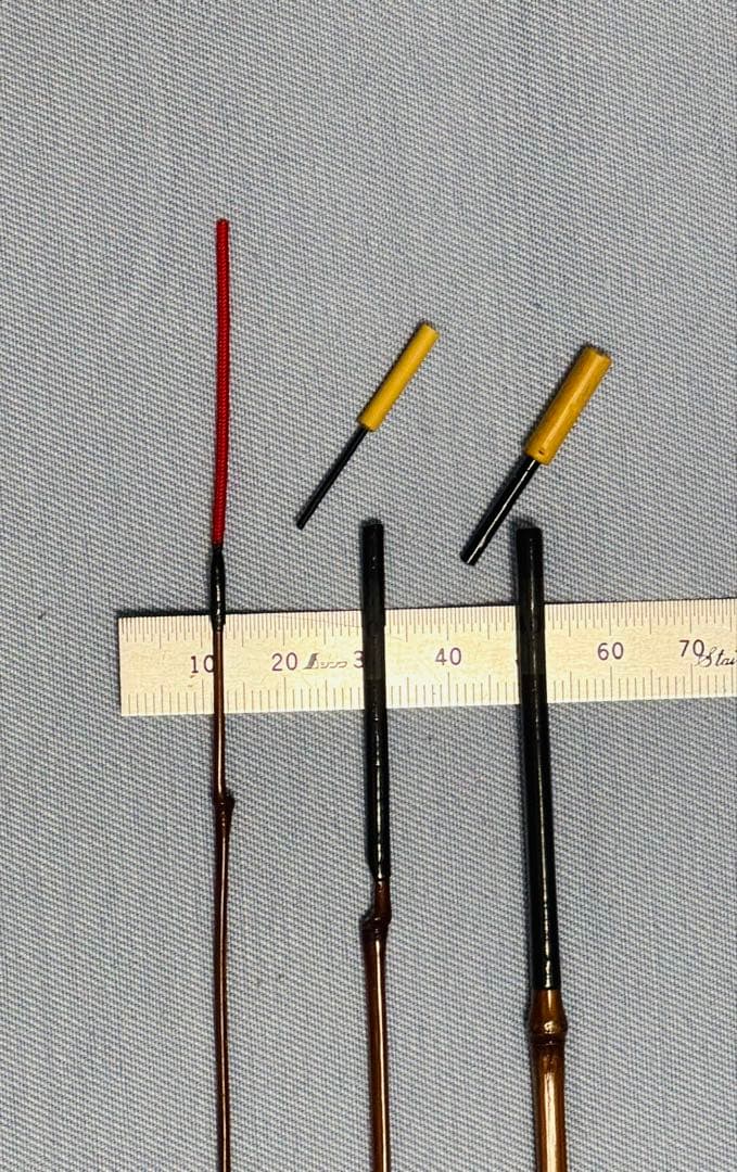 品川和竿やす製作の全竹タナゴ竿　三本継