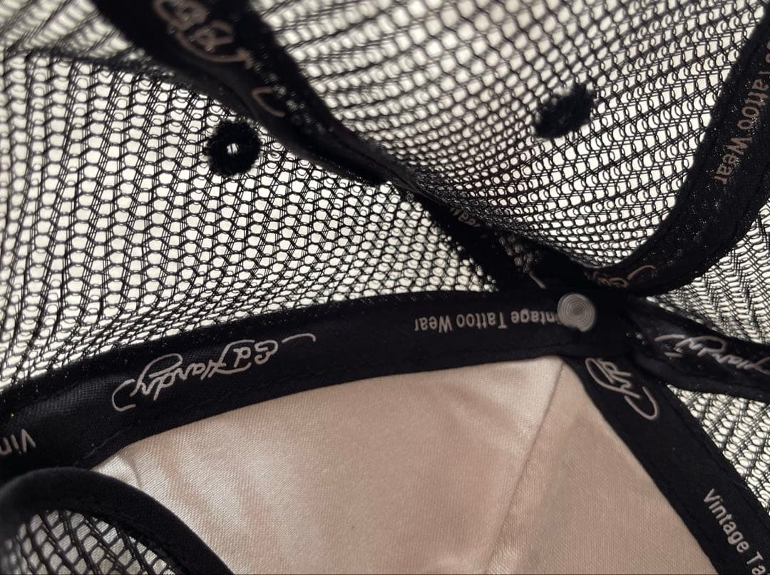 Ed Hardy エドハーディー　スカル　ローズ　刺繍　キャップ