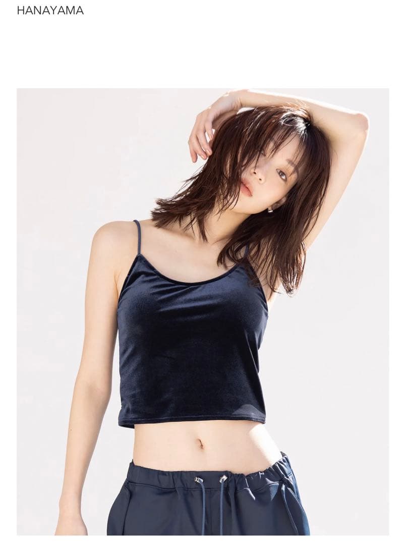 【NAVE】アメスリキャミトップ MIZUKI HANAYAMA ネイビー