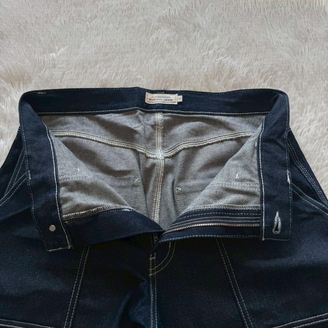 niko and... JEANS✨デニム　セットアップ　インディゴ染め M