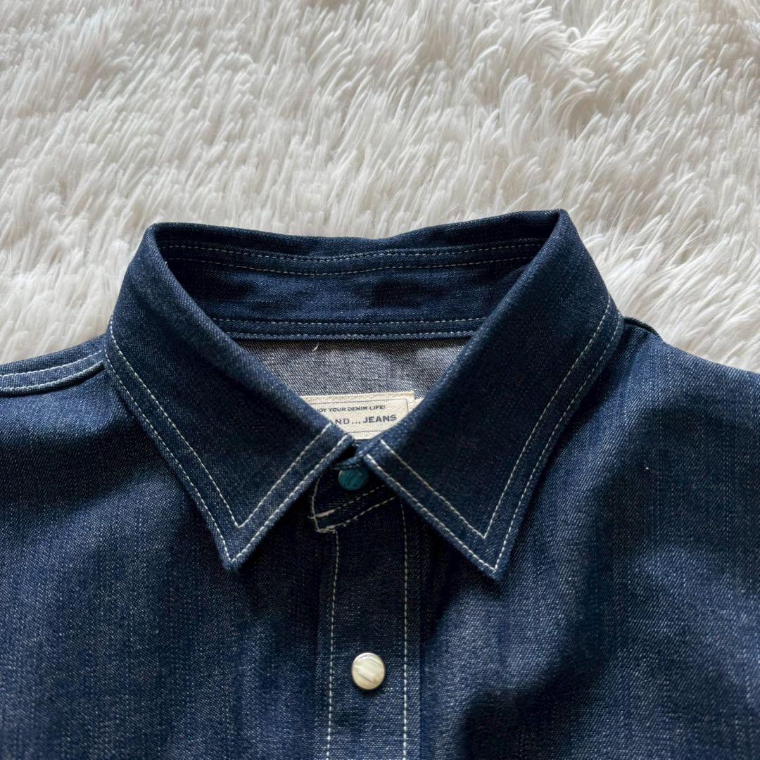 niko and... JEANS✨デニム　セットアップ　インディゴ染め M