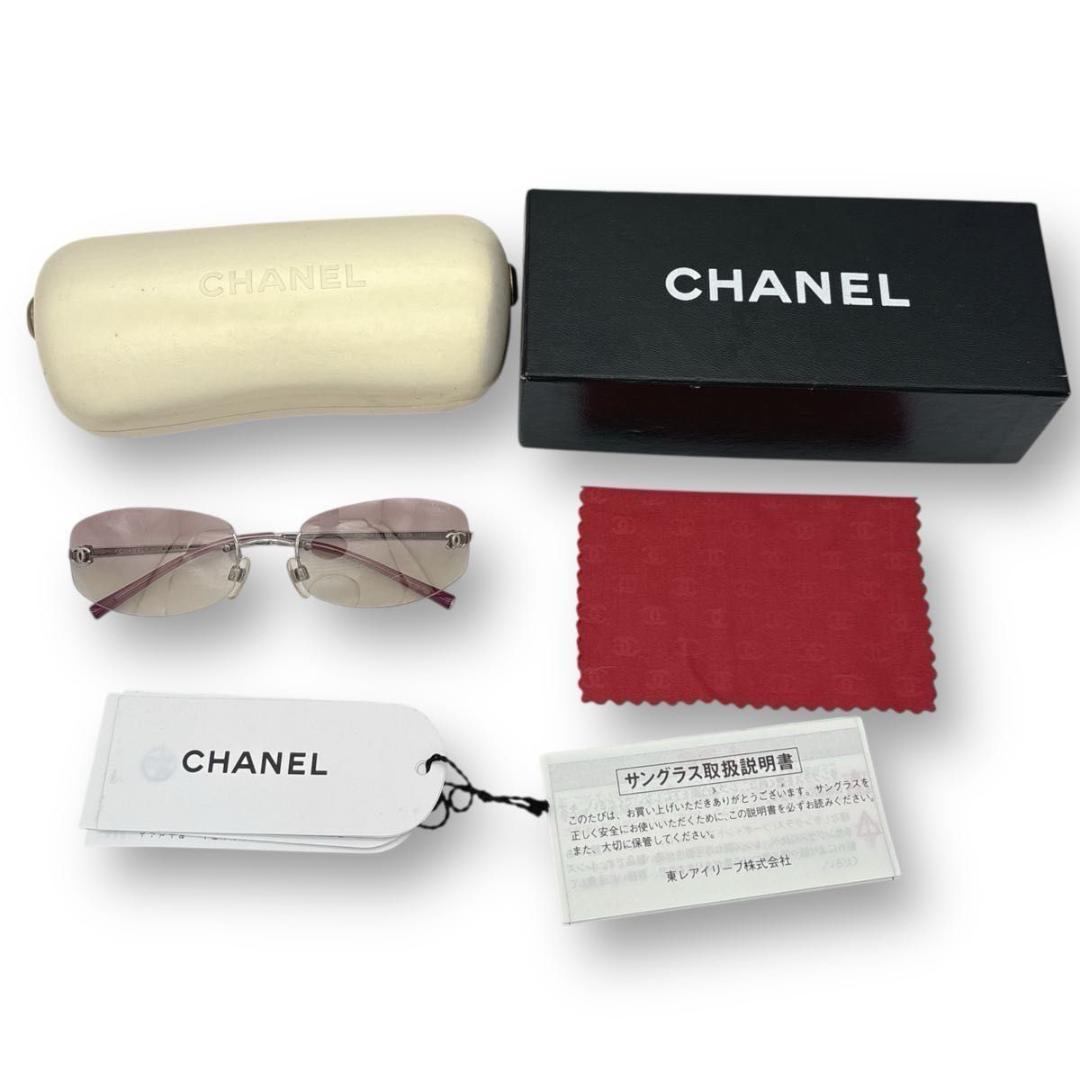 CHANEL rimless sunglasses リムレス サングラス 付属品