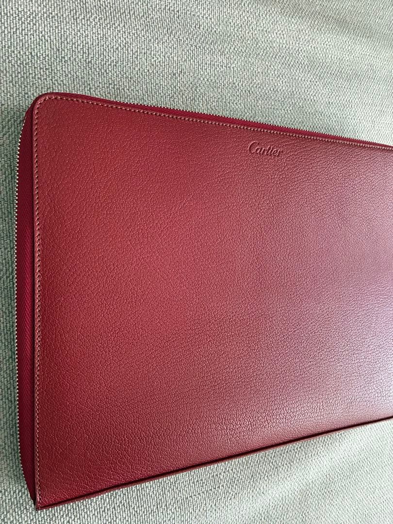 【新品】カルティエ　タブレットケース　レッド　箱付き