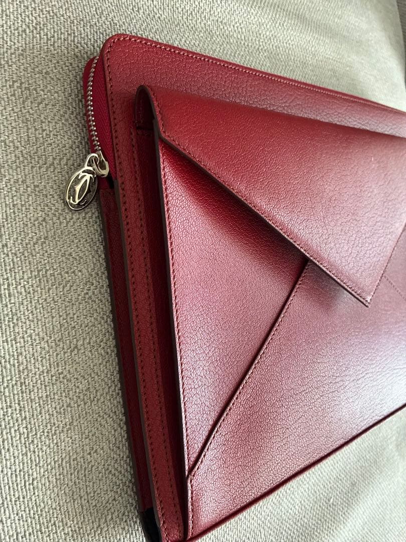 【新品】カルティエ　タブレットケース　レッド　箱付き