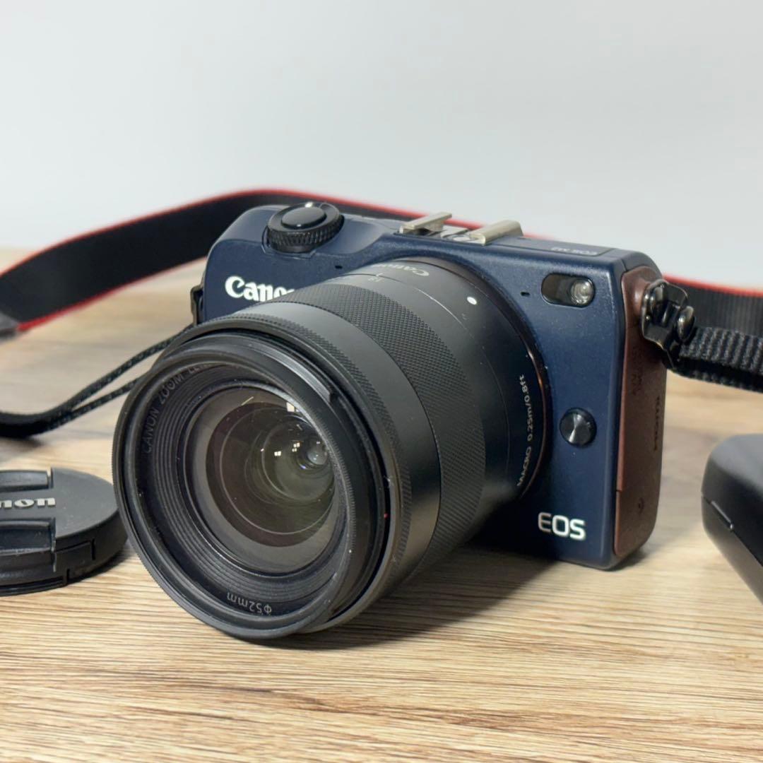 Canon EOS M2 ミラーレスカメラ レンズ×2 18-55mm B10