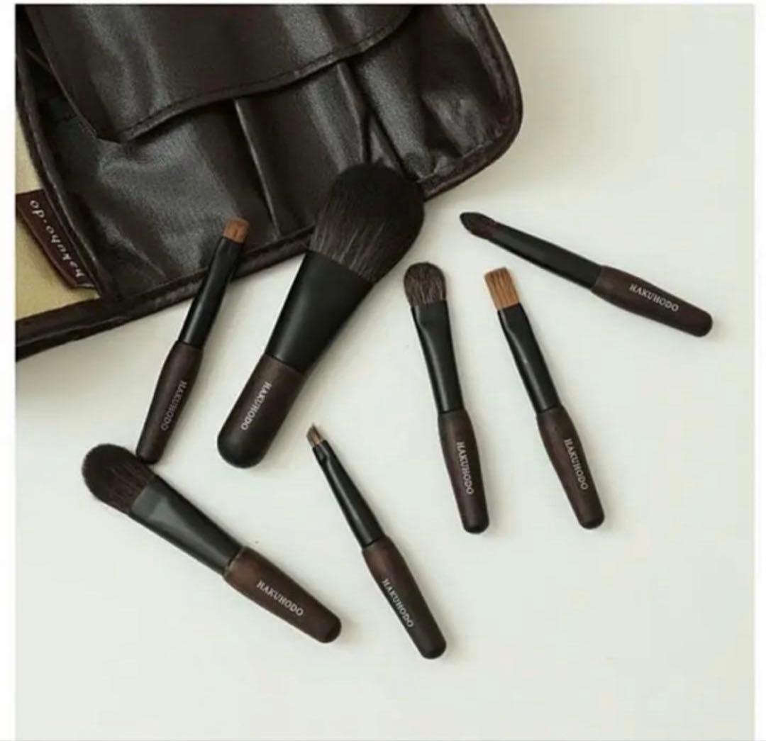 【専用】白鳳堂　黒檀携帯ミニセット　(7本+ケース付)極小!