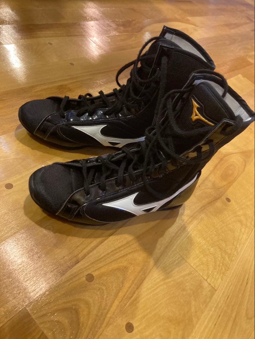 Mizuno ボクシングシューズ ハイカット ブラック/ホワイト