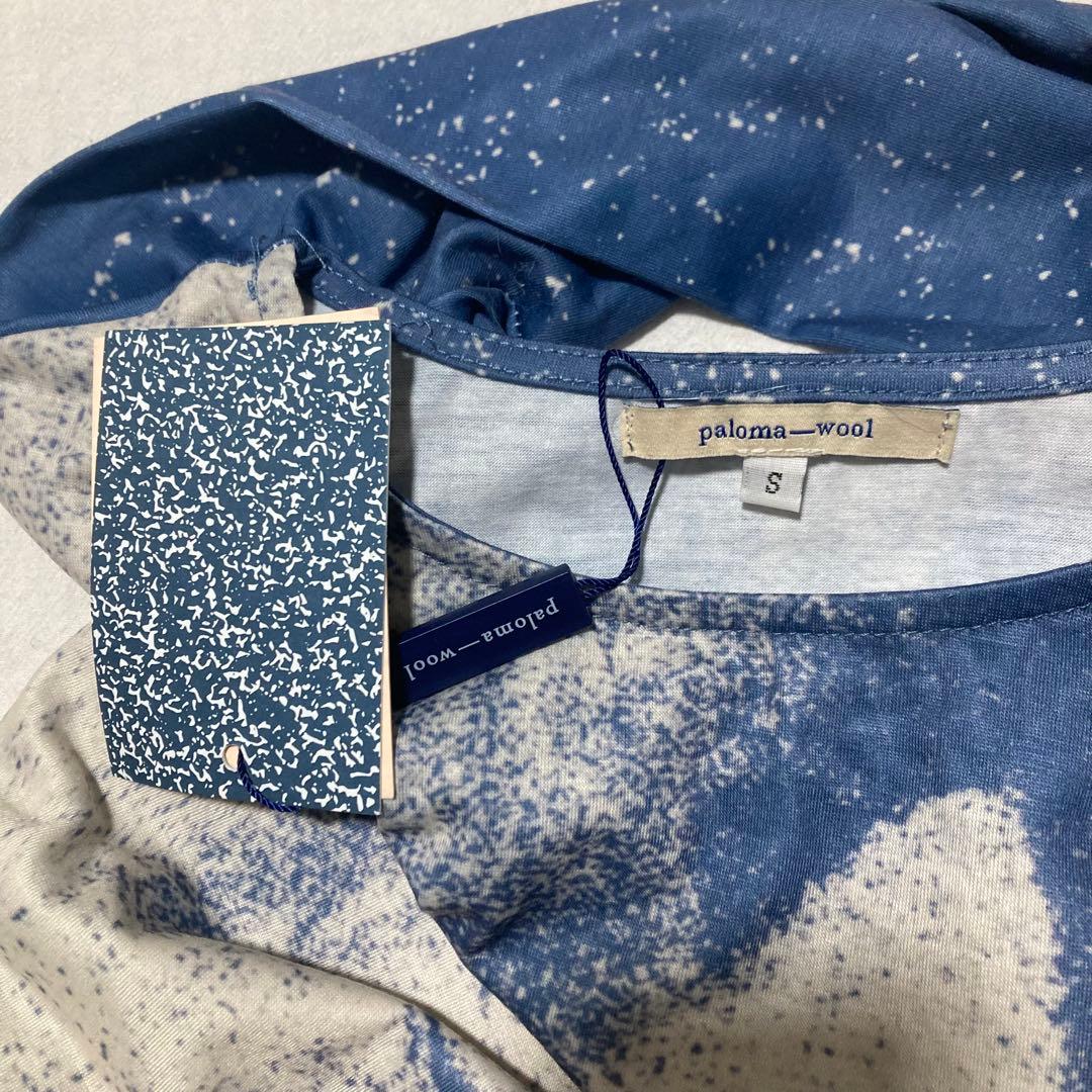 Paloma wool 猫プリント 長袖Tシャツ ブルー